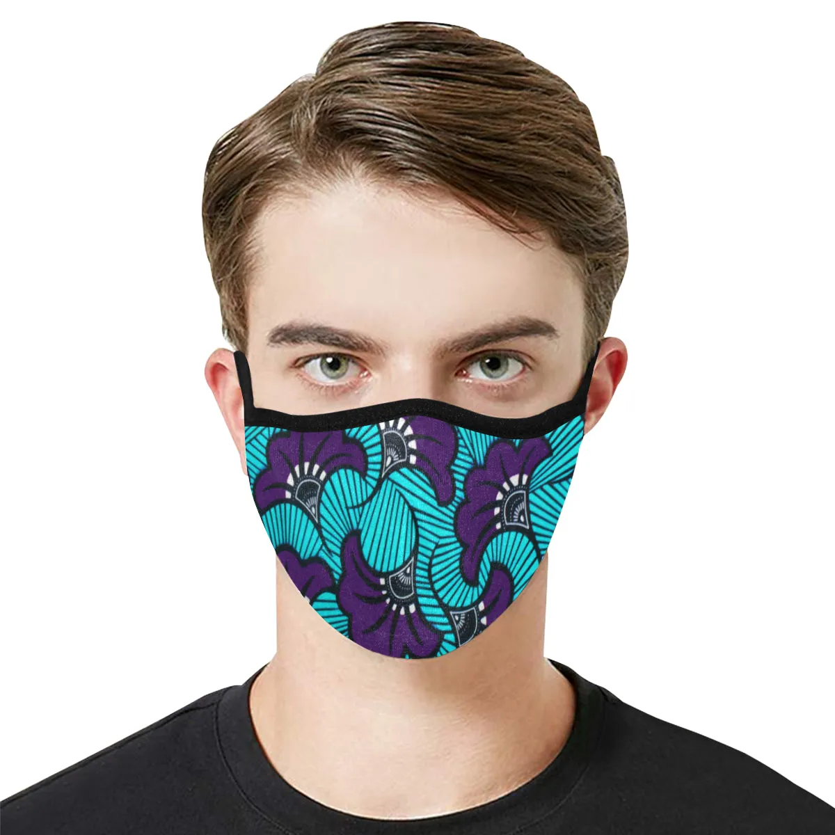 AFRIKA FLOWER Mouth Mask in One Piece (2 Filters Included)