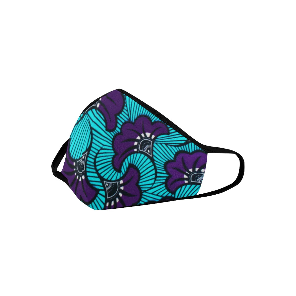 AFRIKA FLOWER Mouth Mask in One Piece (2 Filters Included)