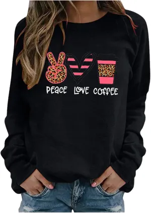 All I Need is Coffee and My Dog Sweatshirts for Women Loose Fit Graphic Funny with Saying Crewneck Long Sleeve Shirts