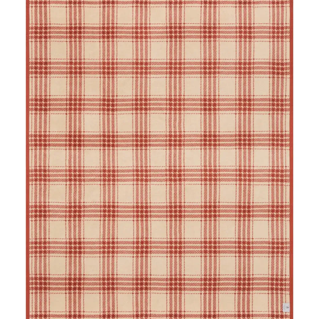 Autumn Plaid Desert Red Blanket