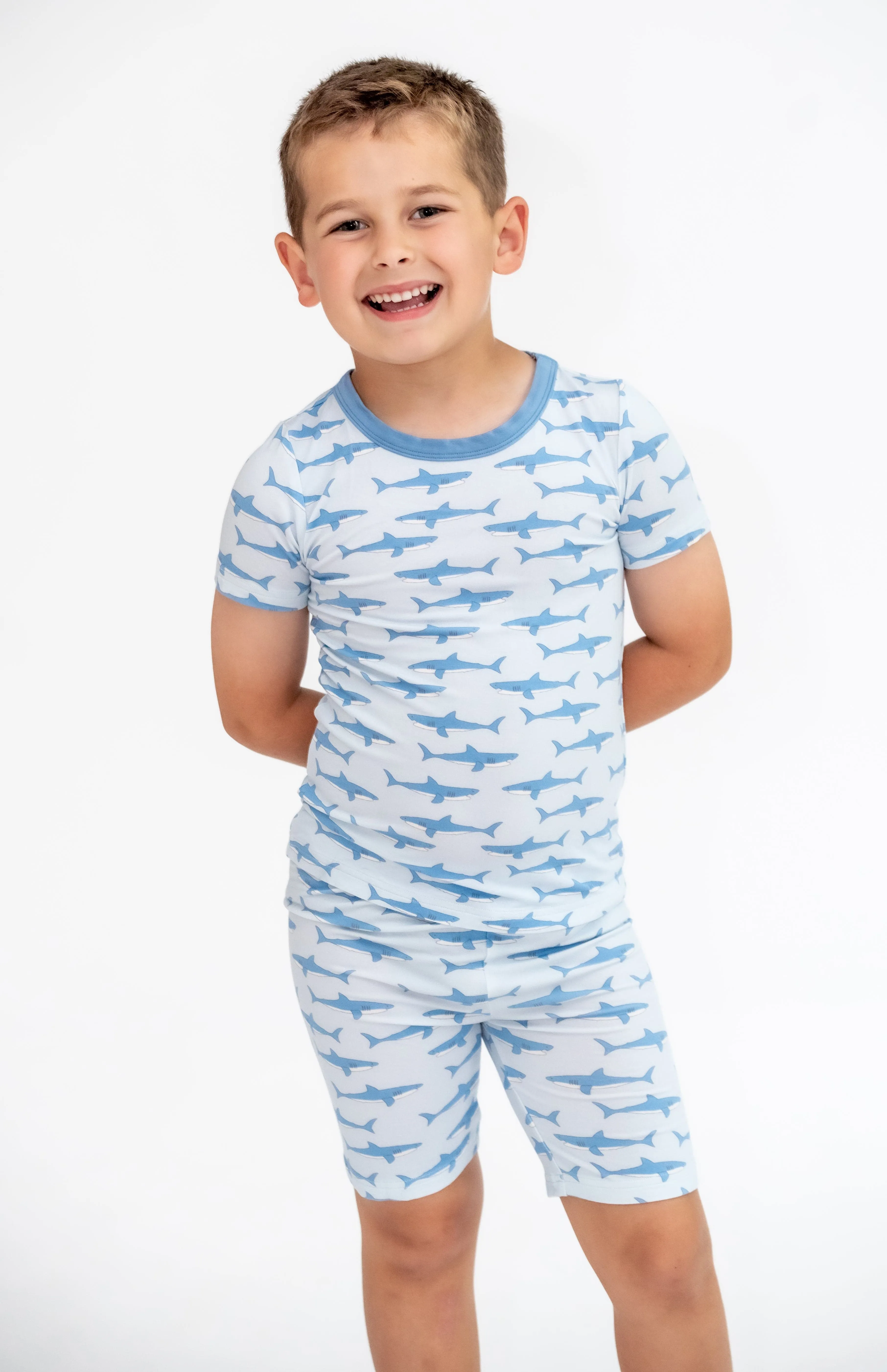 Beautifully Bold Solar Galaxy - Bamboo Short Sleeve Short Lounge Set
