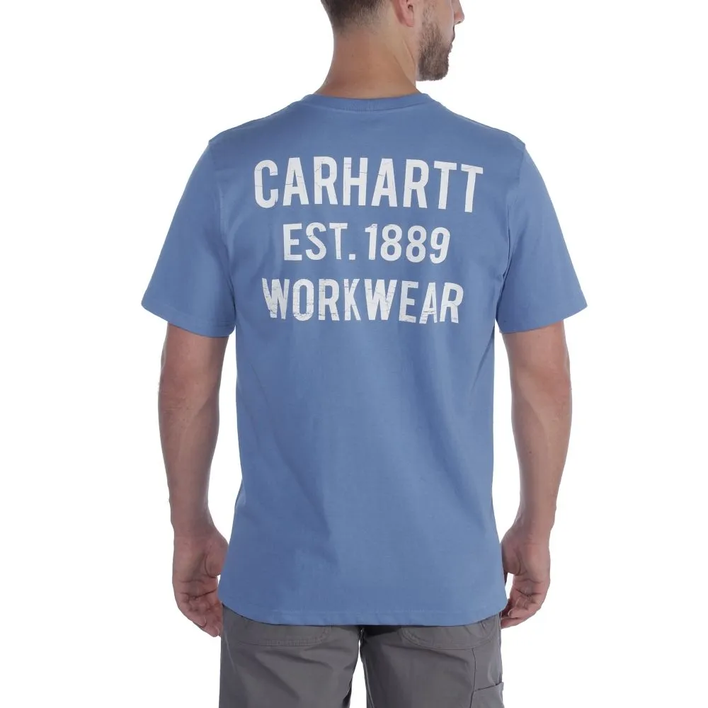Carhartt&#x20;104363&#x20;Graphic&#x20;Pocket&#x20;T-Shirt&#x20;-&#x20;French&#x20;Blue