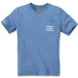 Carhartt&#x20;104363&#x20;Graphic&#x20;Pocket&#x20;T-Shirt&#x20;-&#x20;French&#x20;Blue