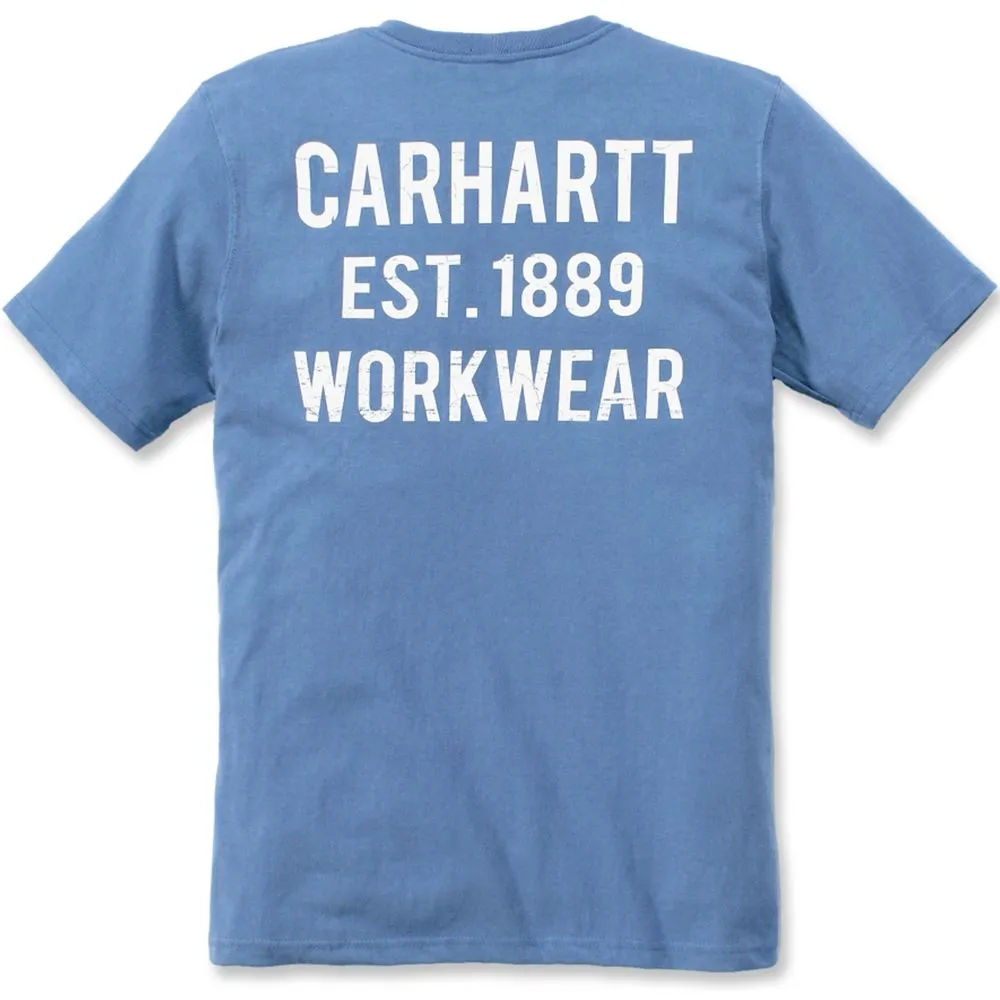 Carhartt&#x20;104363&#x20;Graphic&#x20;Pocket&#x20;T-Shirt&#x20;-&#x20;French&#x20;Blue