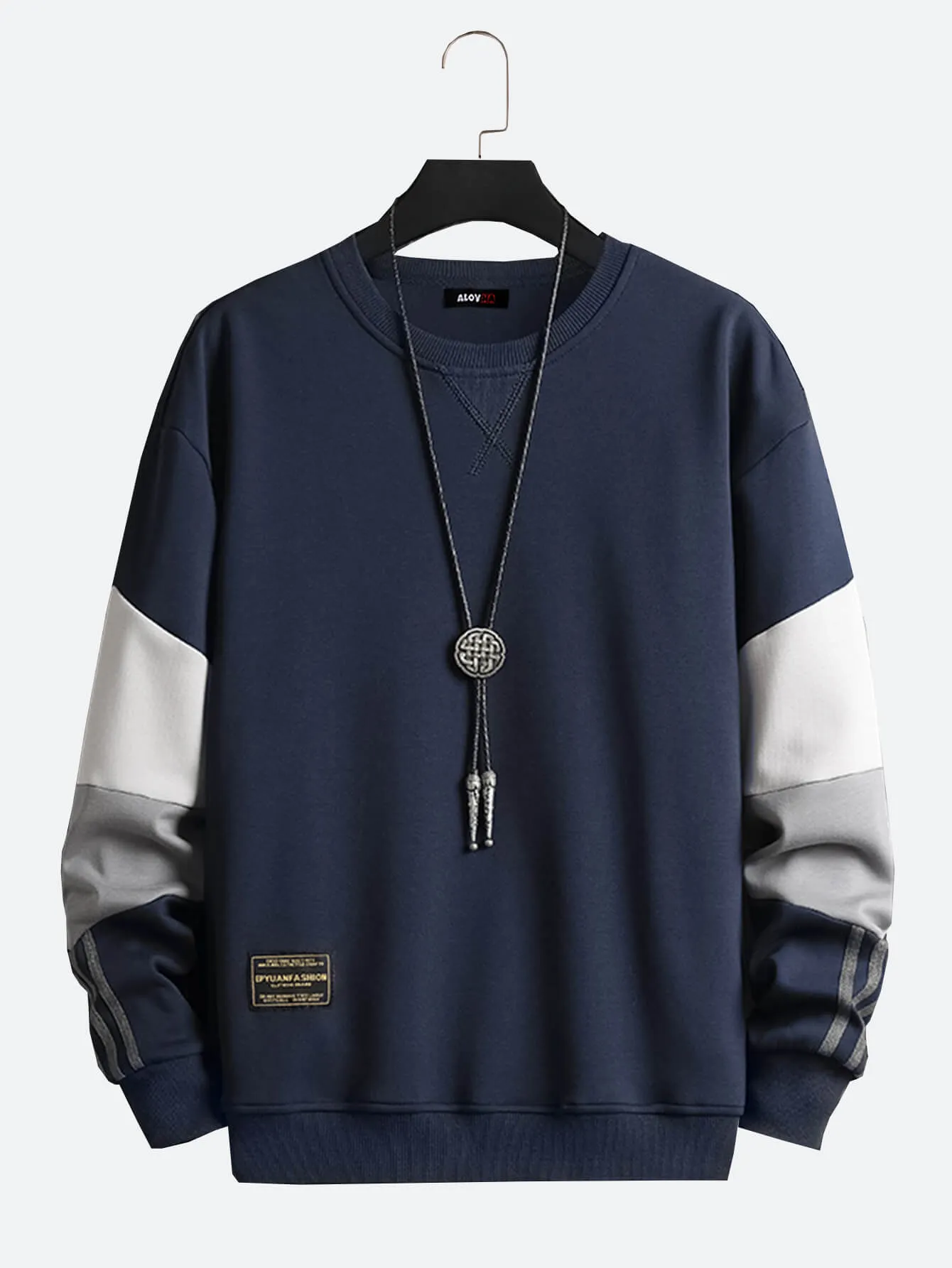 Casual Cotton Panel Hip Hop Street Sweatshirt