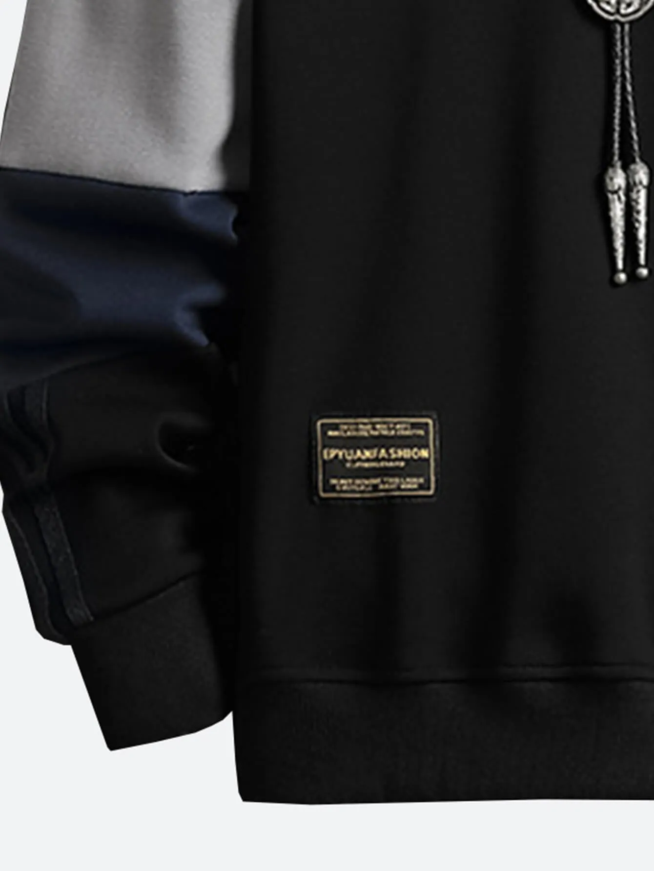 Casual Cotton Panel Hip Hop Street Sweatshirt
