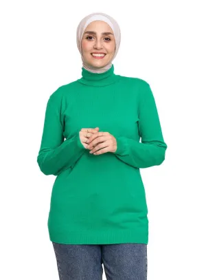 Green High Cool Pullover Free Size