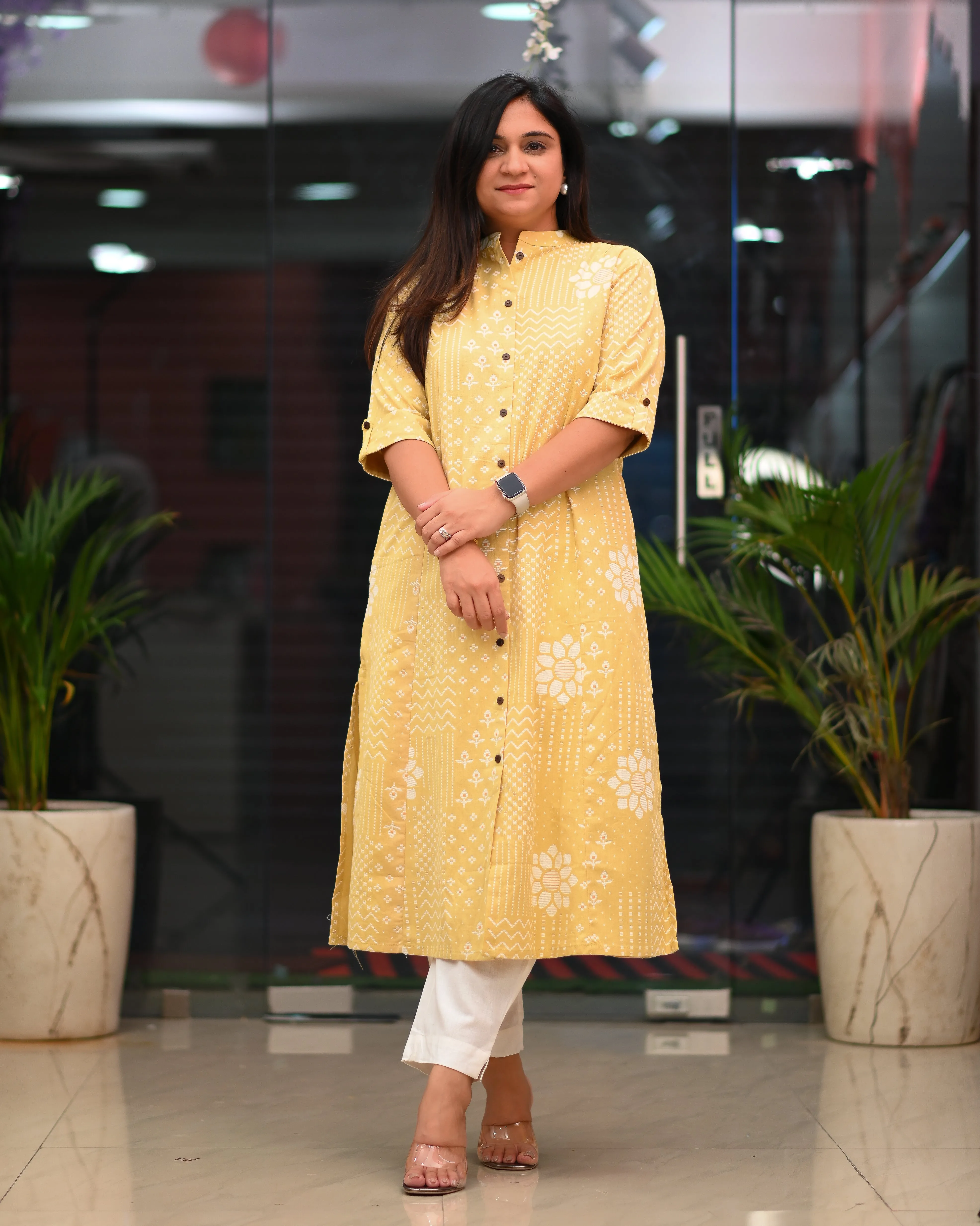 Jinu Cotton Casual A-Line Kurta