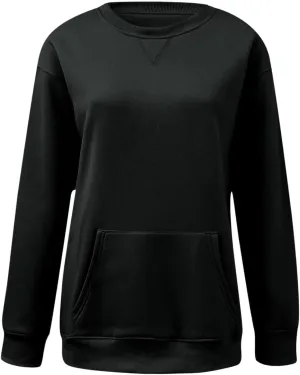 LCMTWX Womens Long Sleeve Pullover Tops Long Sleeve Top Cute Pullover Loose Version Pullover Sweater Casual Pullover Top