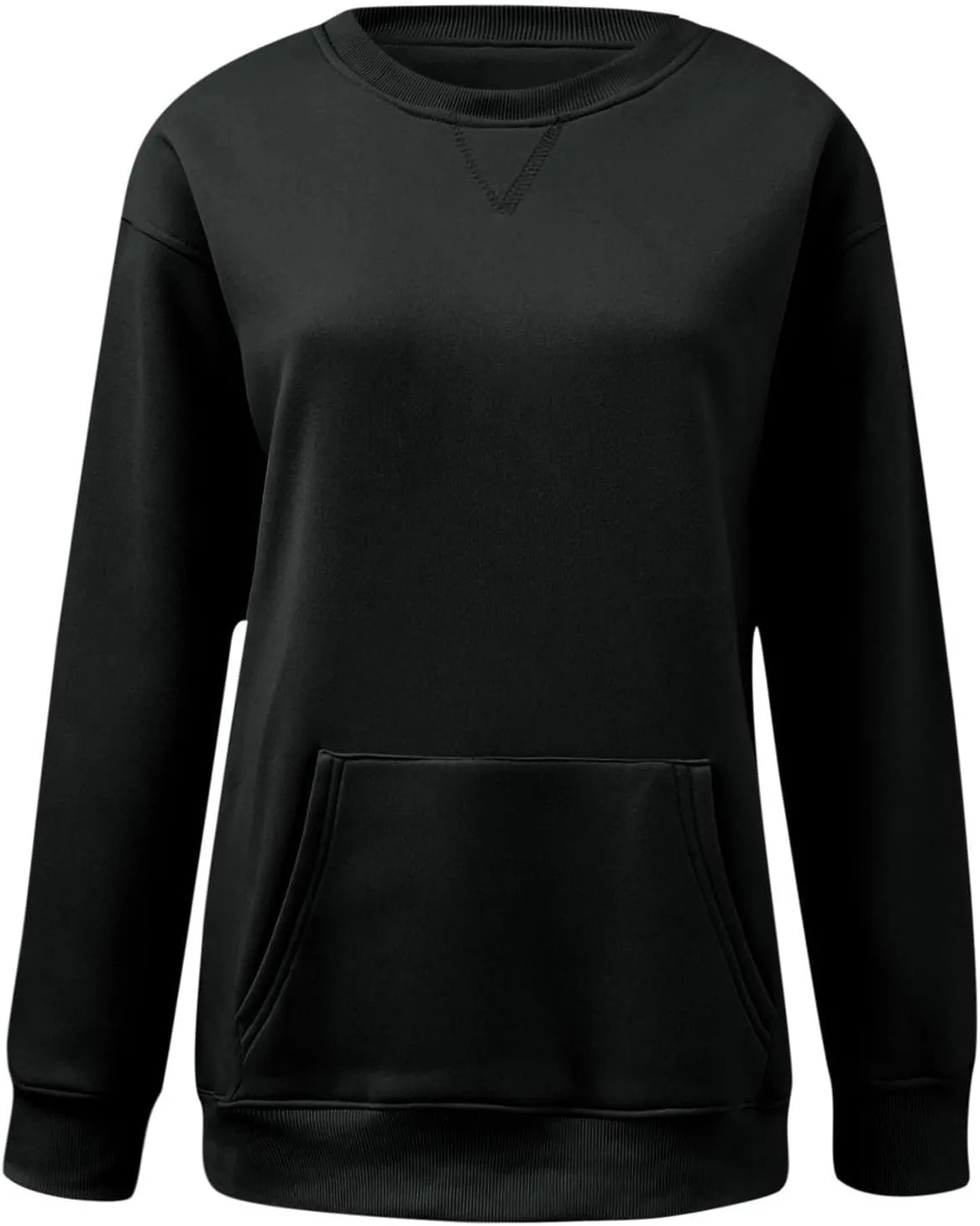 LCMTWX Womens Long Sleeve Pullover Tops Long Sleeve Top Cute Pullover Loose Version Pullover Sweater Casual Pullover Top