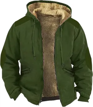 Mens Zip Up Hoodie Winter Fleece Lined Graphic Jacket Tie Dye Graphic Casual Coat Warm Windbreaker Heated Outwear