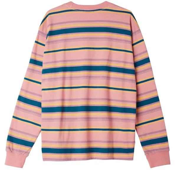 Obey Highland Long Sleeve T-Shirt - Pink
