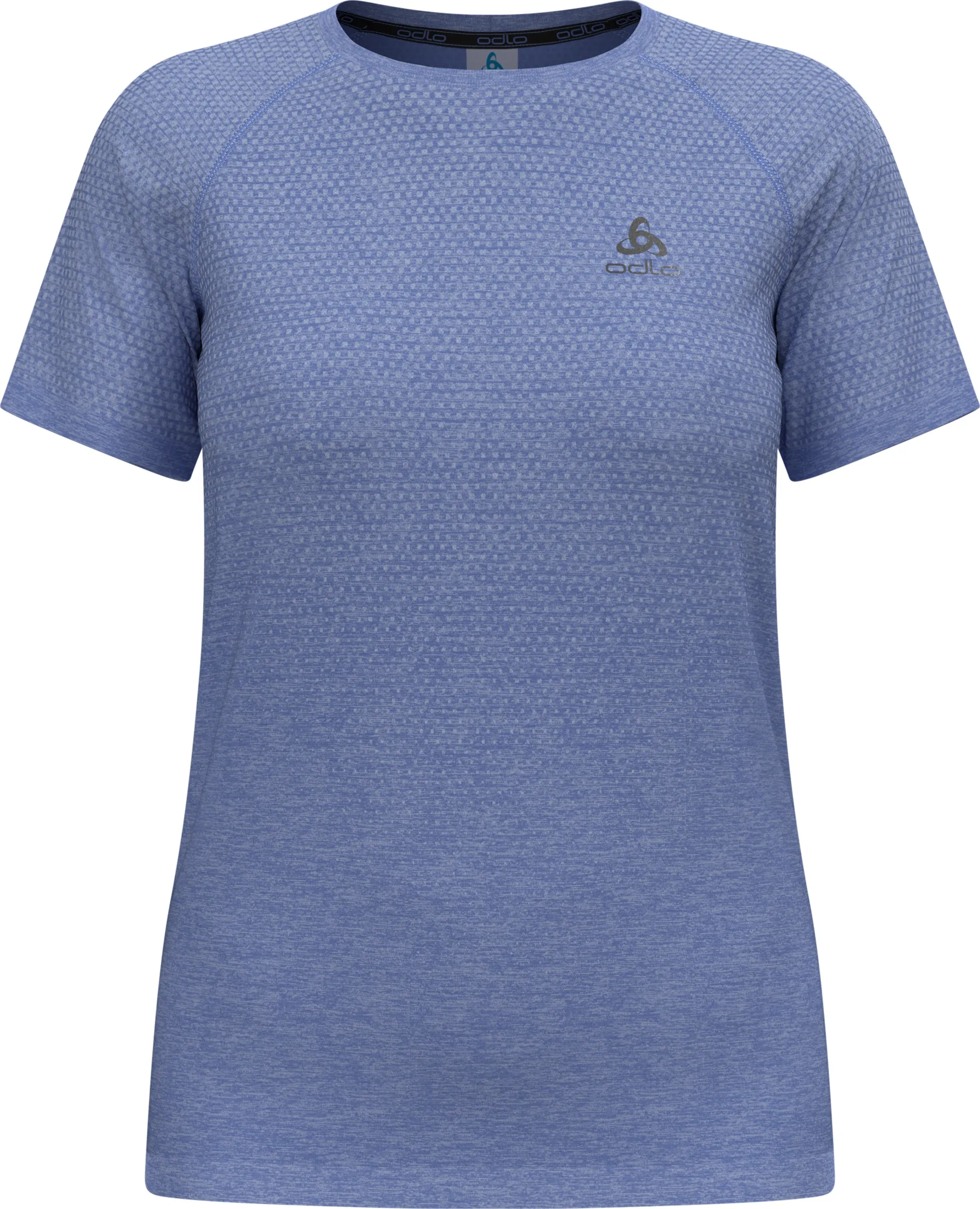 Odlo Women&#x27;s T-shirt Crew Neck S/S Essential Seamless Persian Jewel Melange | Buy Odlo Women&#x27;s T-shirt Crew Neck S/S Essential Seamless Persian Jewel Melange here | Outnorth