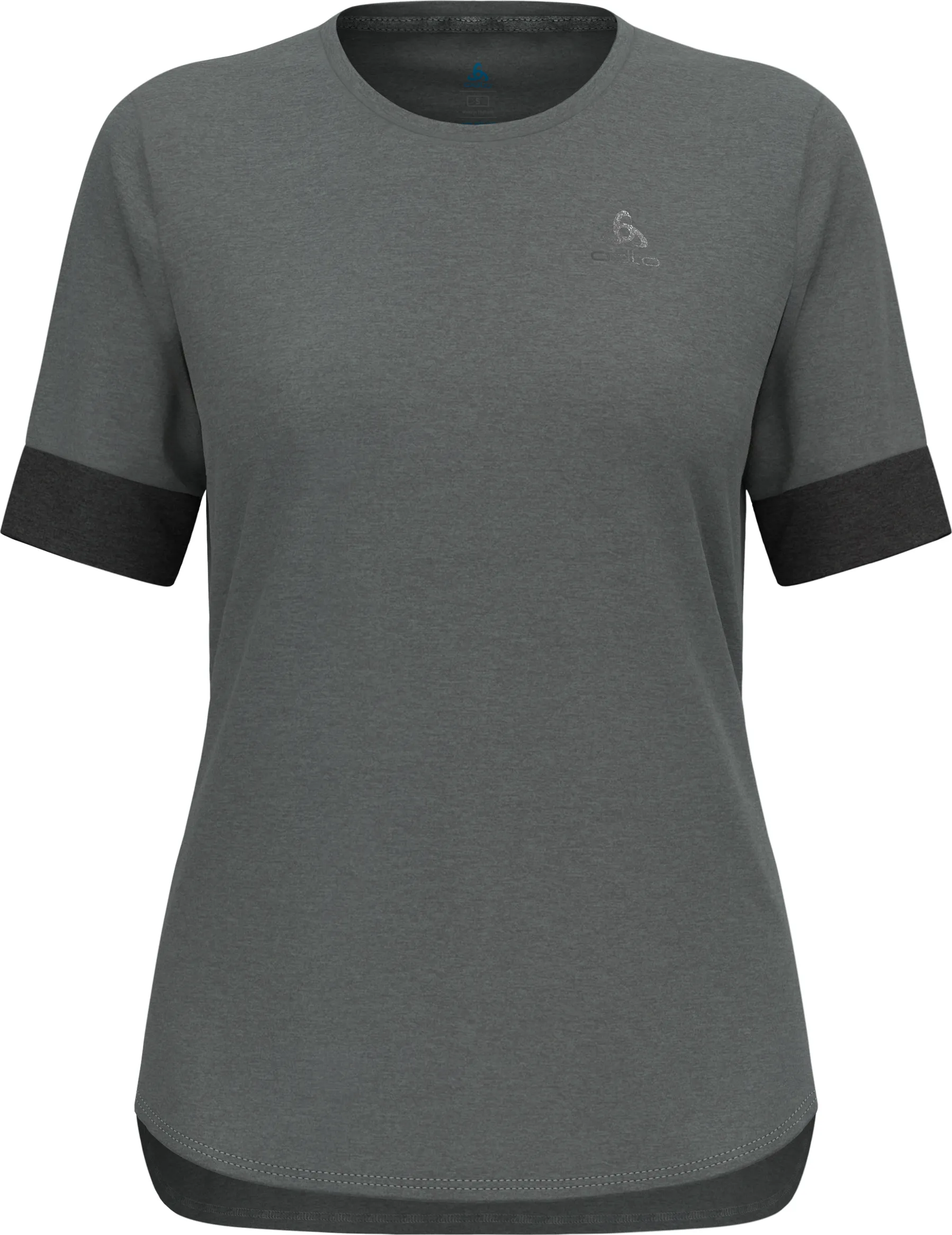 Odlo Women&#x27;s T-shirt Crew Neck S/S Ride 365 Black Melange/Grey Melange | Buy Odlo Women&#x27;s T-shirt Crew Neck S/S Ride 365 Black Melange/Grey Melange here | Outnorth