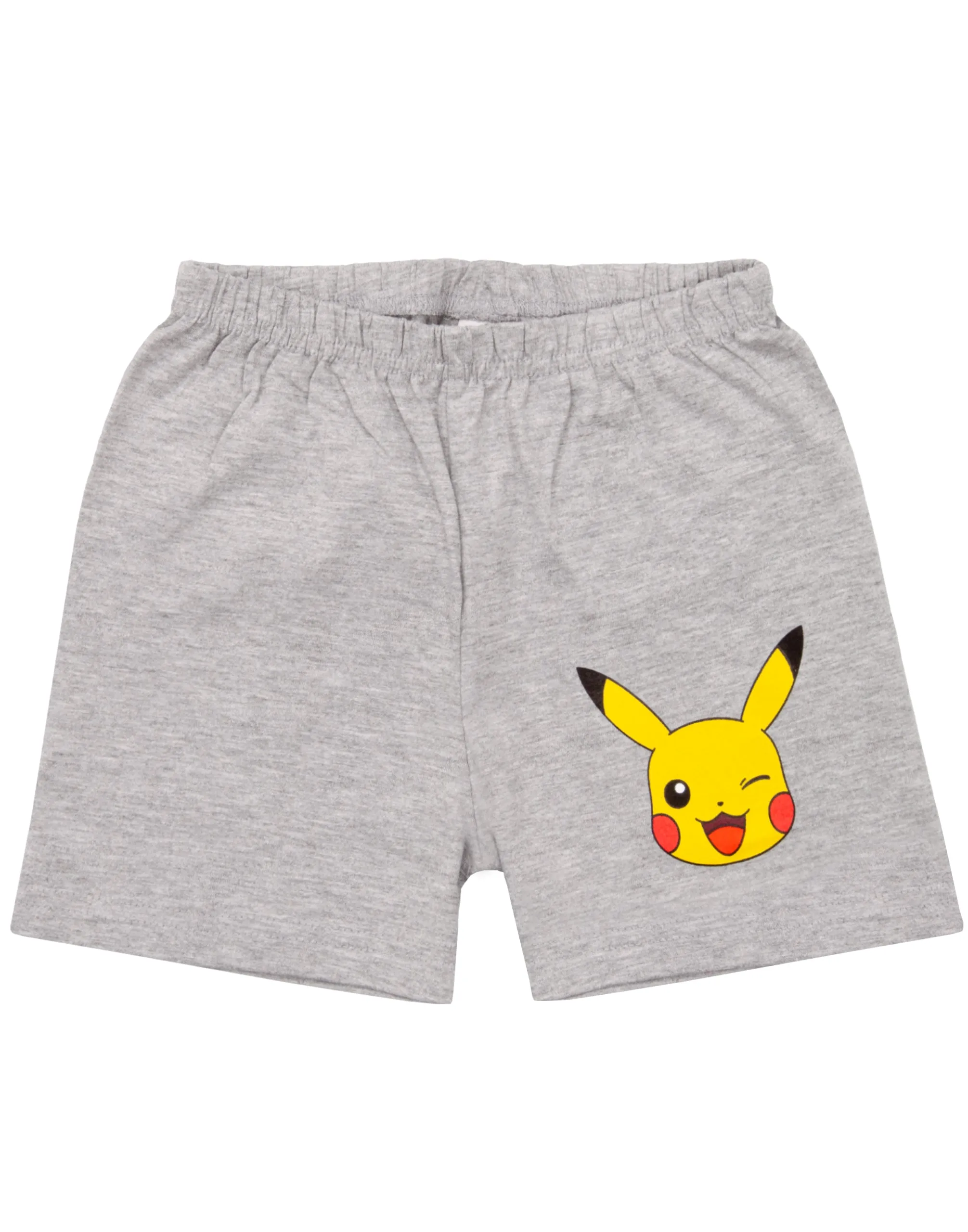Pokemon Pikachu Boys White Short Sleeve Short Leg Pyjama Set