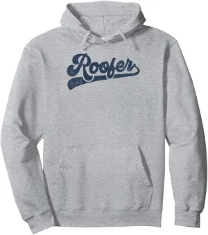 Roofer Cute Vintage Graphic Pullover Hoodie