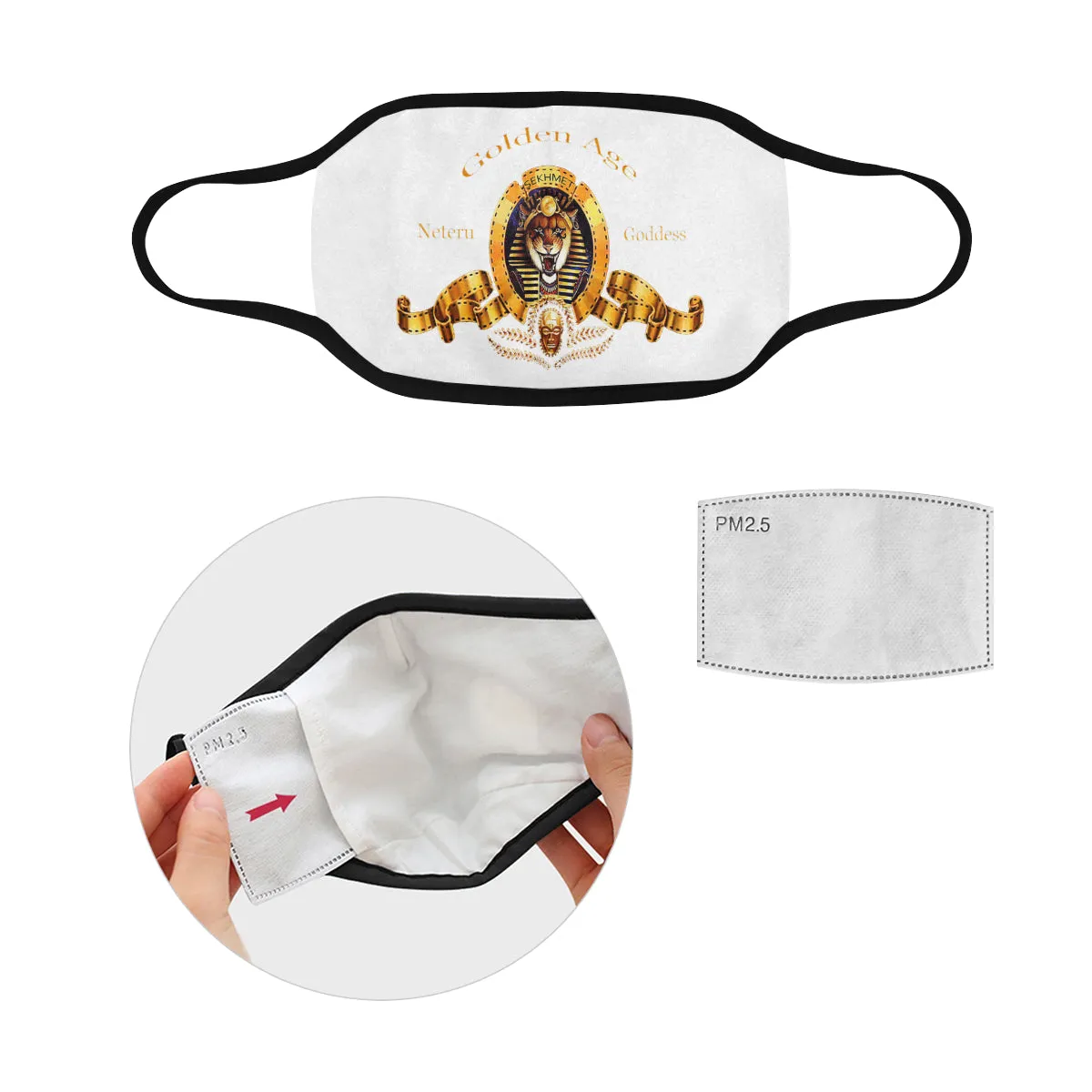 SEKHMET GODDESS Mouth Mask in One Piece (2 Filters Included)