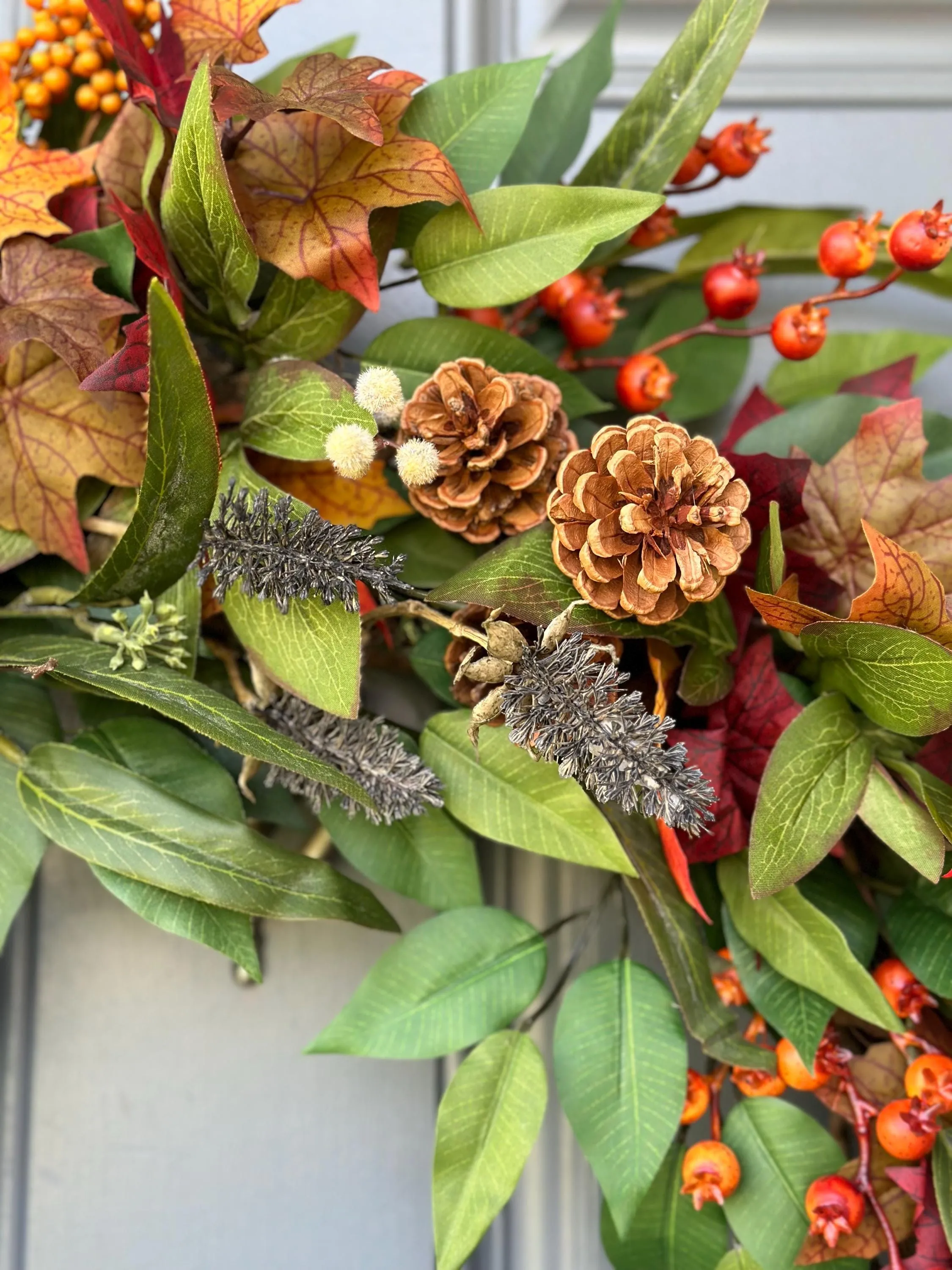 Vibrant Autumn Harvest Wreath
