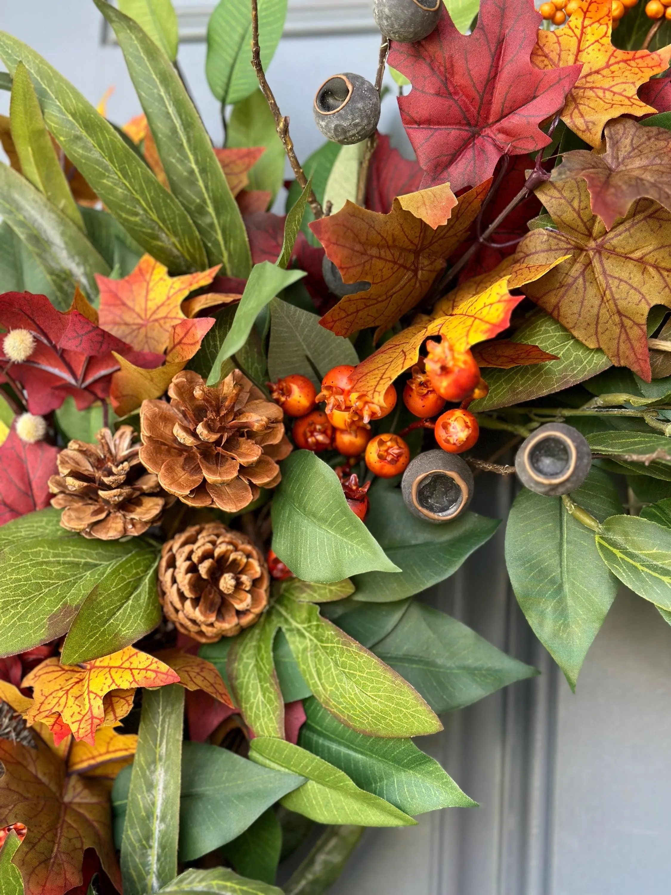 Vibrant Autumn Harvest Wreath