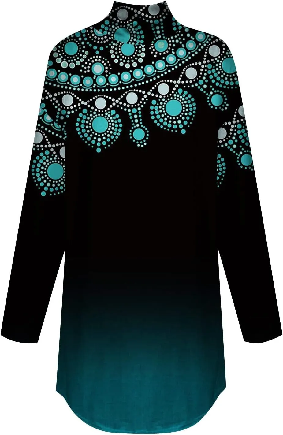 Womens Long Sleeve Tops Printing Long Sleeve T Shirt High Neck Classic Outfits Winter Trendy Cute Pullover Tops