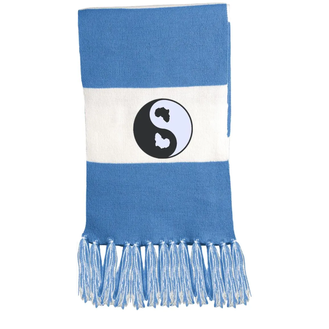 Ying Yang KMT Fringed Scarf