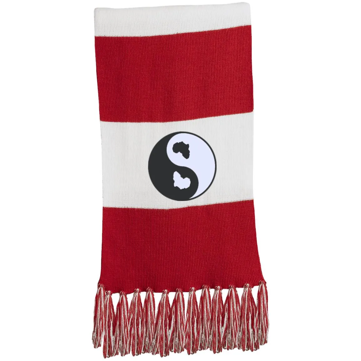 Ying Yang KMT Fringed Scarf